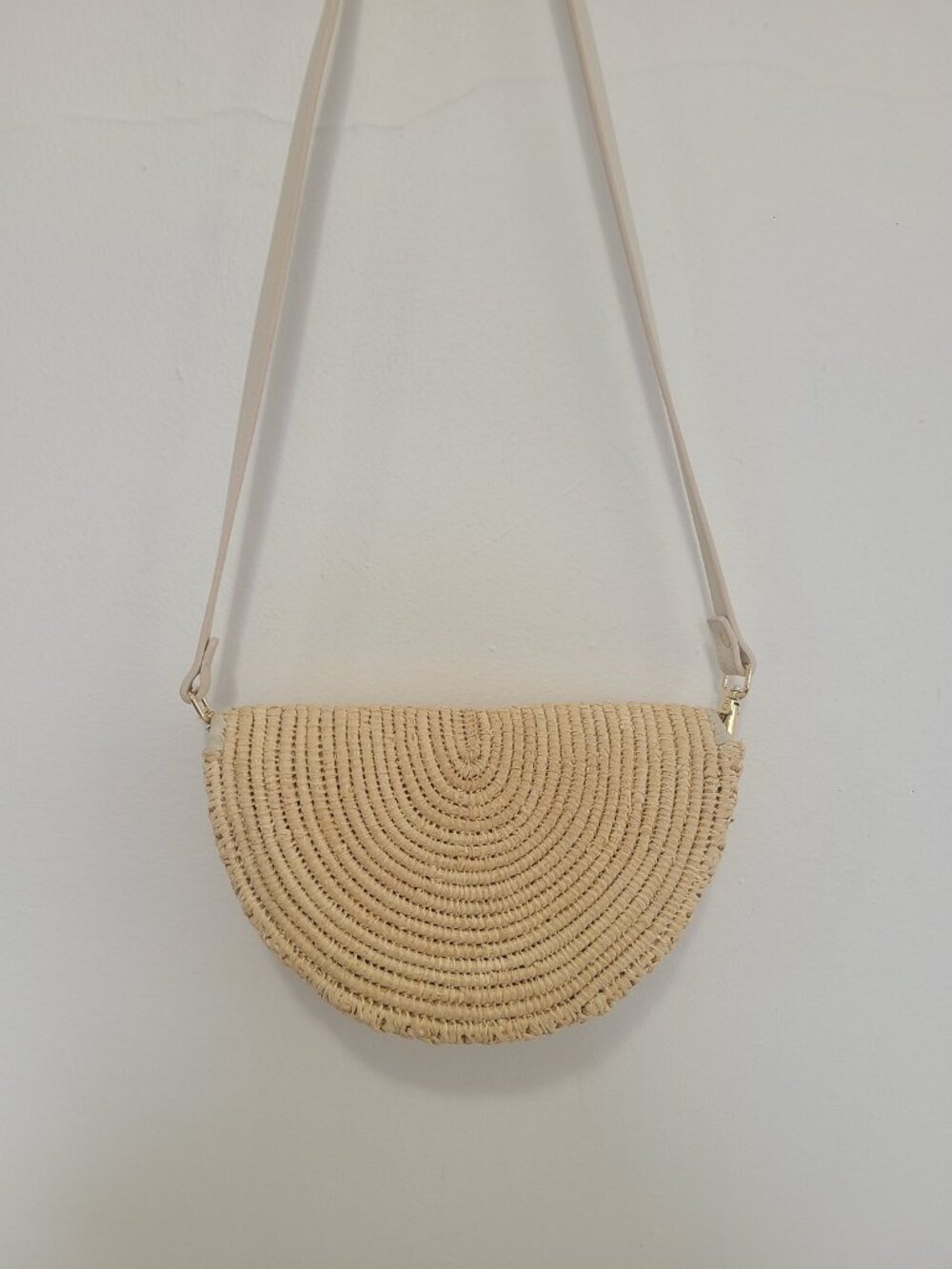 CleoBella Goldie Crossbody Straw Shoulder Bag